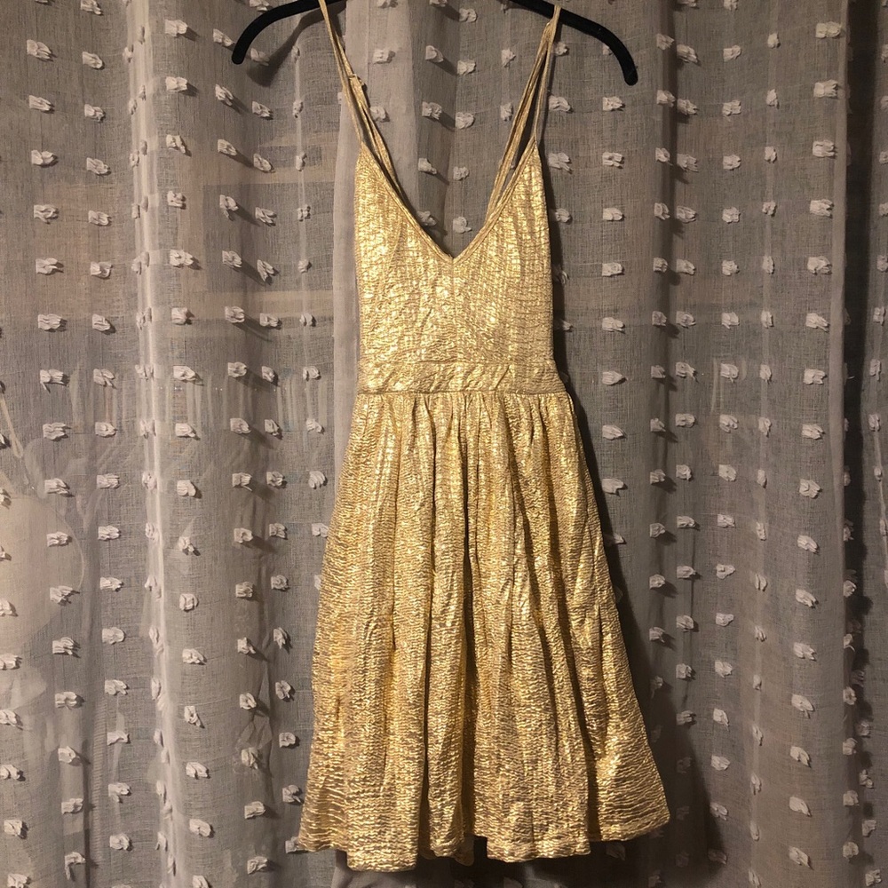 Gold dress